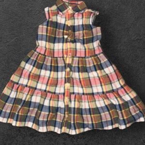 Polo by Ralph Lauren Multicolor Plaid Kids Dress